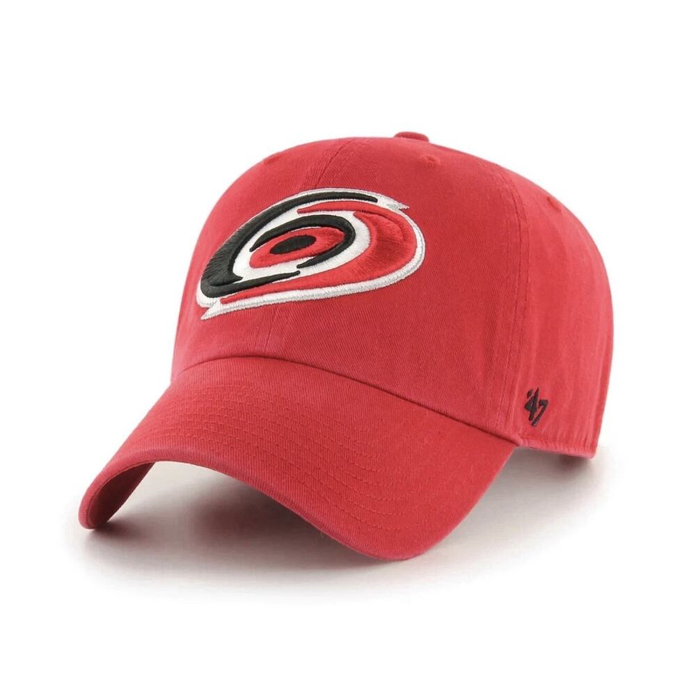 Carolina Hurricanes ’47 Brand Clean Up NHL Adjustable Hat | Red | OSFA | NEW